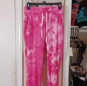 Pink Tye-dye Joggers